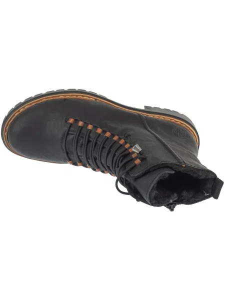 Botine Rieker cu șireturi negru