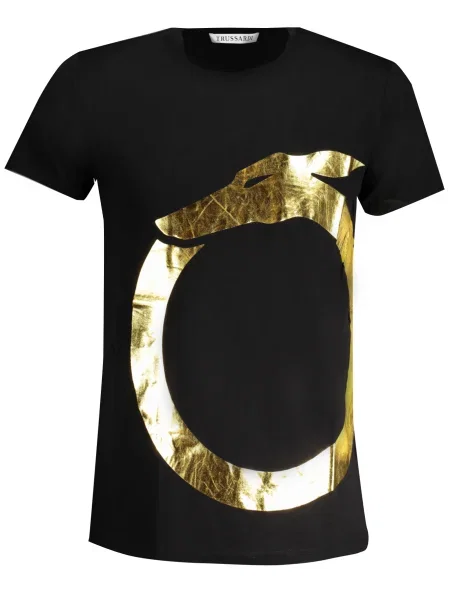 Tricou Trussardi scurt negru