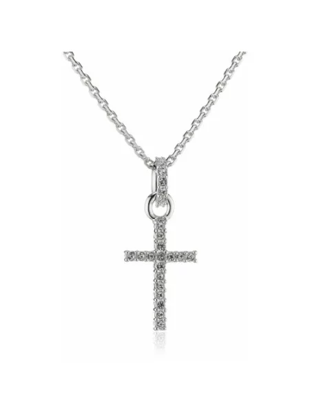 Naszyjnik Swarovski szary