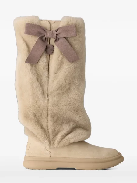 Cizme peste genunchi Ugg cu funde
