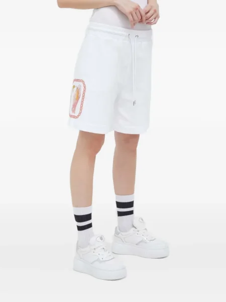 Pantaloni scurți Iceberg cu imagine alb
