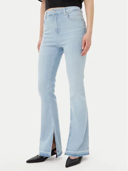 BOSS Blugi Rosa deschis Bootcut Fit albastru