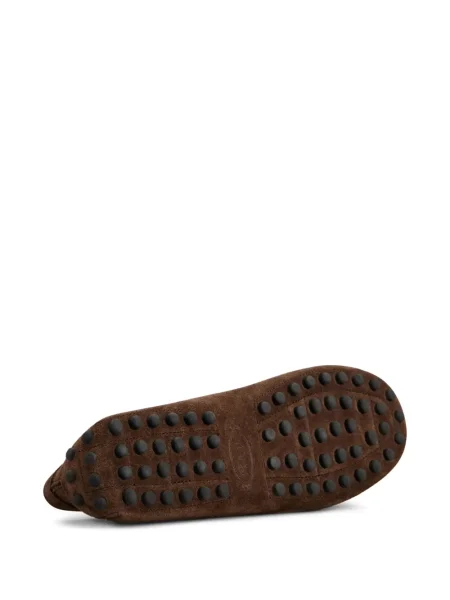 Pantofi loafer Tod's din piele de căprioară maro