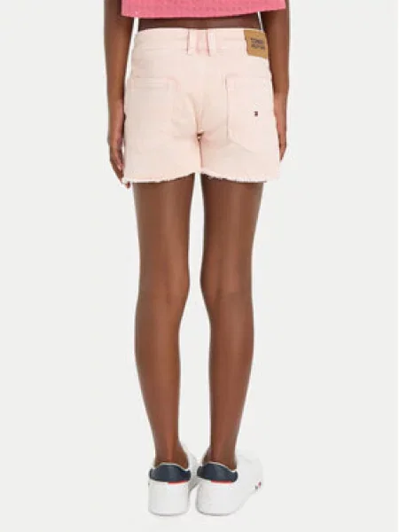 Džínové šortky Tommy Hilfiger růžové