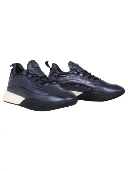 Sneakersy Högl zamszowe niebieskie
