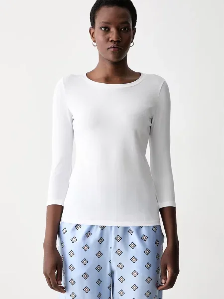 Tricou cu mânecă lungă Mm By Max Mara alb