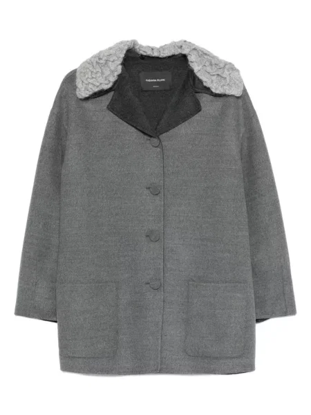 Kurtka Fabiana Filippi wełniana szara