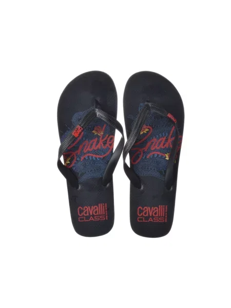 Papuci Cavalli Class Sport negru