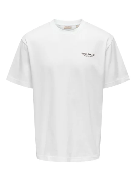 Only & Sons Tricou Fred Eiffel mai multe culori alb
