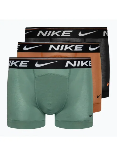 Мъжки боксерки Nike Dri-FIT Ultra Comfort Trunk 3 чифта тюркоазено/черно/оранжево черно