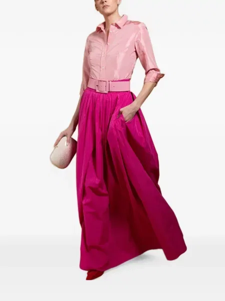 Gulerat tafta cămașă Carolina Herrera roz