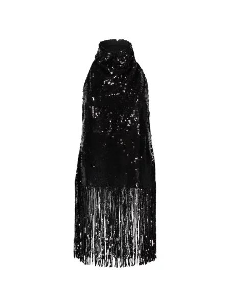 Top Ellery cu paiete negru