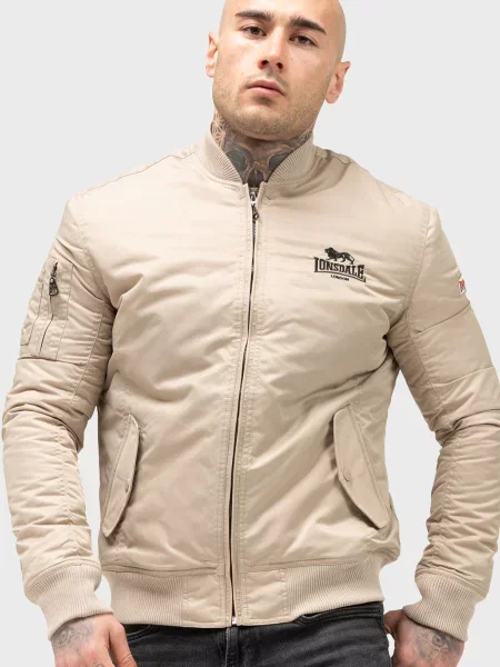 Бомбер Lonsdale бежевый