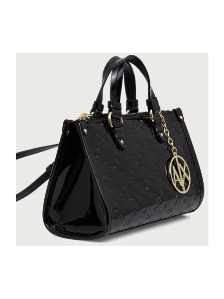 Armani Exchange torebka crossbody z imitacji skóry czarna
