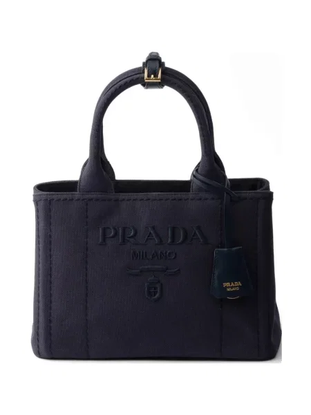 Geantă Prada din canvas albastru