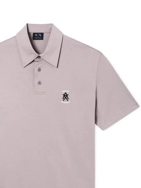 Поло тениска Armani Exchange сиво
