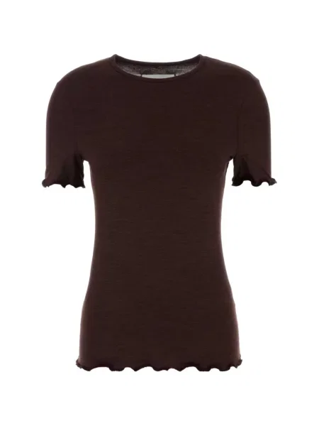 Tricou Jil Sander cu volane violet