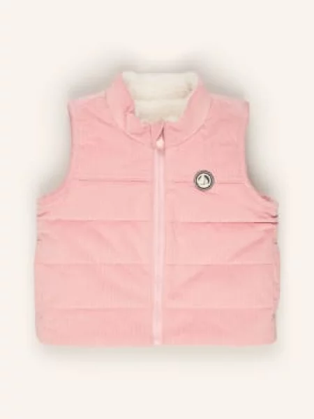 Petit Bateau Oboustranná Vesta / režná růžová