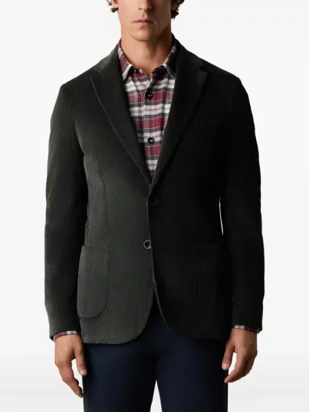 Sacou Brooks Brothers de catifea cord verde