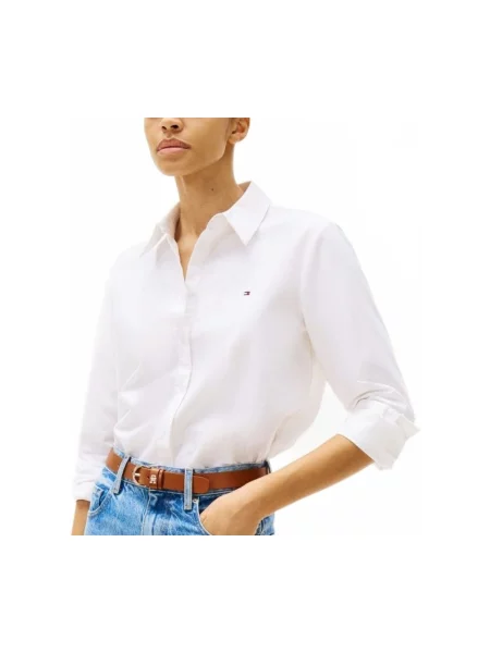 Košeľa Tommy Hilfiger keper biela