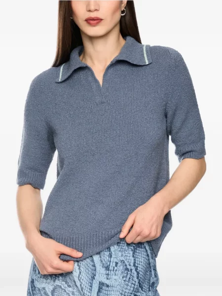 Tricou polo Marccain tricotate gri