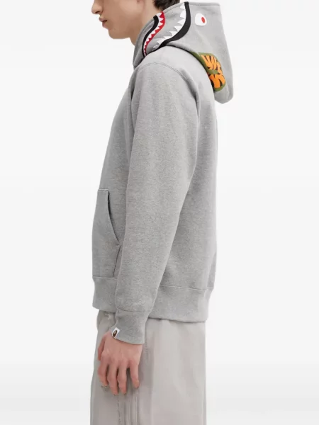 Hanorac cu glugă A Bathing Ape® cu glugă gri