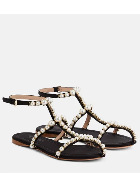 Sandale Giambattista Valli cu perle negru