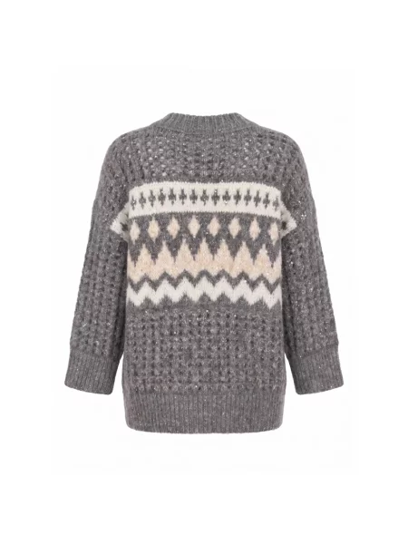 Sweter Peserico wełniany szary