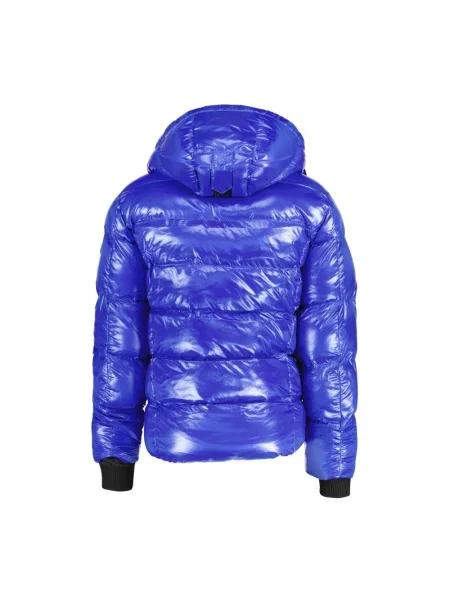 Lniana kurtka puchowa Wellensteyn niebieska