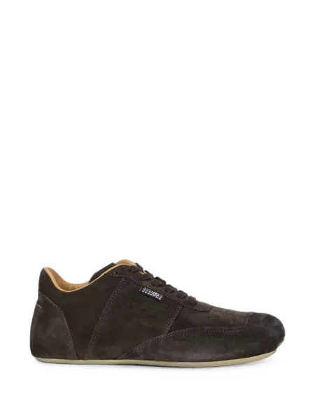 Sneakerși Mm6 Maison Margiela cu șireturi din piele de căprioară maro