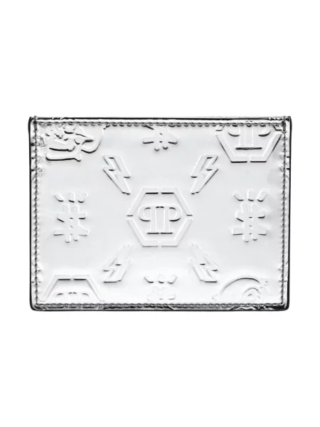 Portfel Philipp Plein skórzany szary