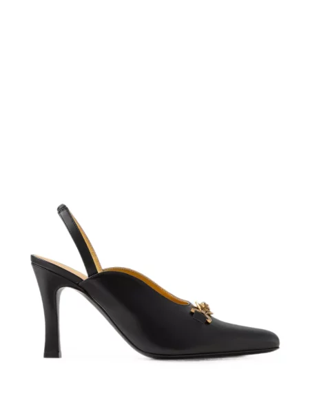 Pantofi cu toc Versace din piele negru