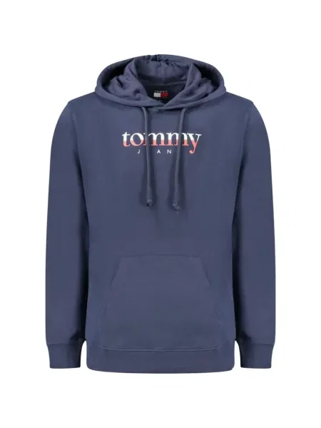 Hanorac cu glugă Tommy Hilfiger cu imagine albastru