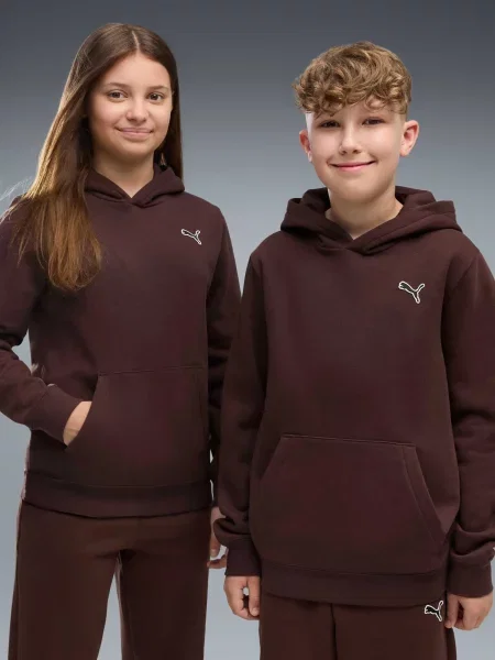 Дитяче Худі PUMA Ess Elevated Hoodie Fl комбінований верх коричневий
