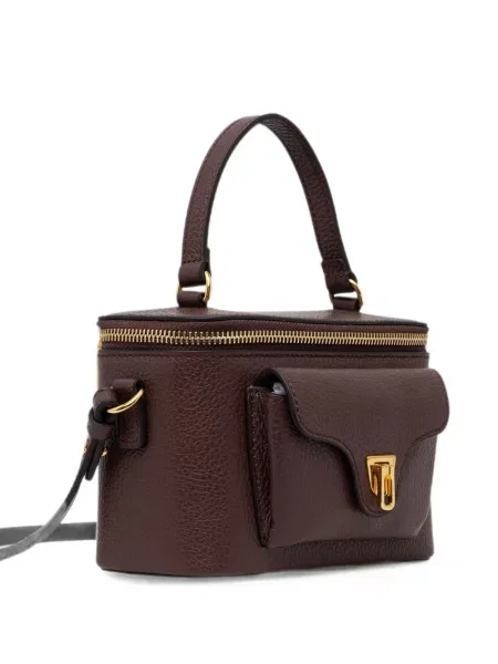 Geantă shopper Coccinelle din piele maro
