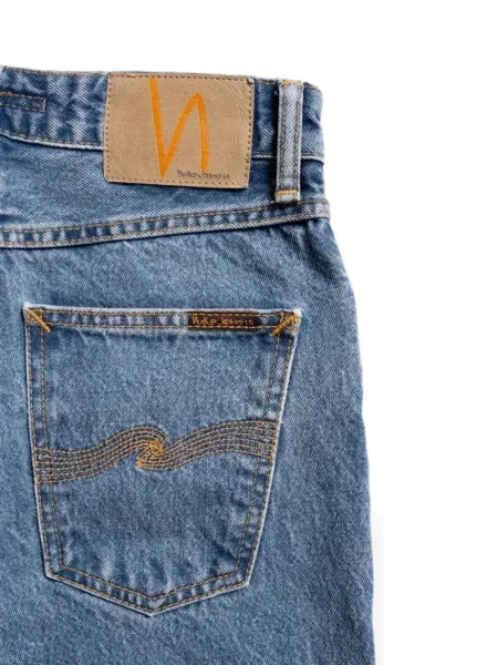 Blugi Nudie Jeans albastru