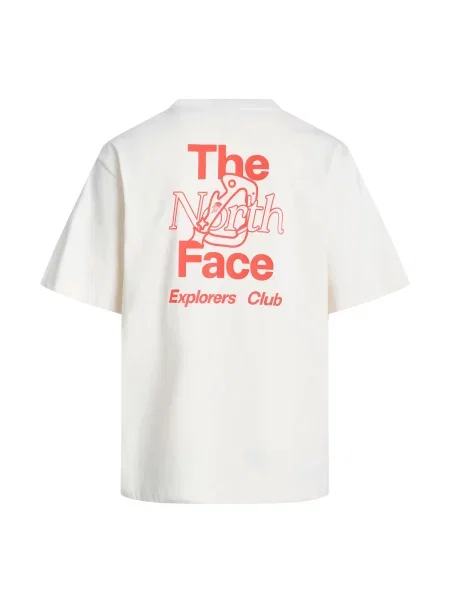 THE NORTH FACE Tricou roșu alb