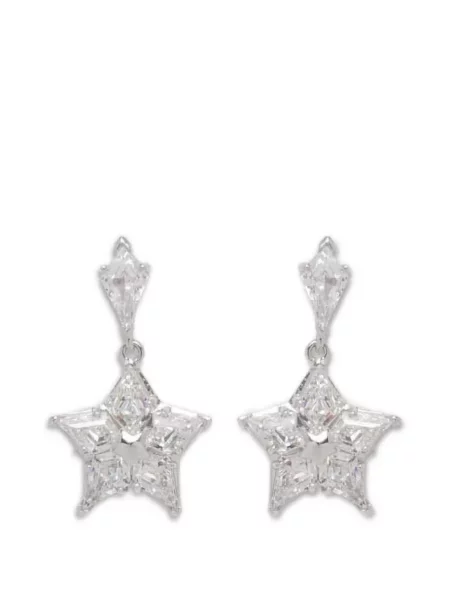 Cercei Swarovski argintiu