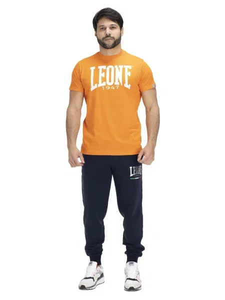Leone Apparel koszulka z krótkim rękawem pomarańczowa