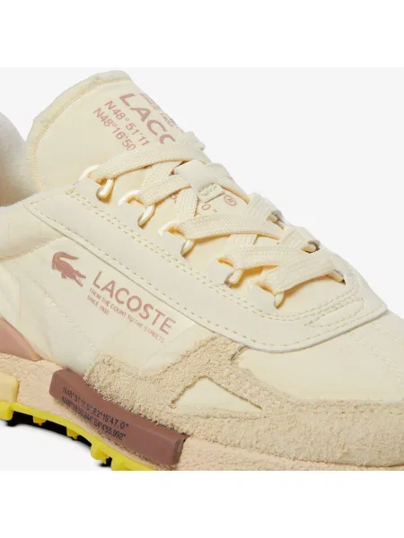 Lacoste Skórzane Sneakersy Elite Active beżowe
