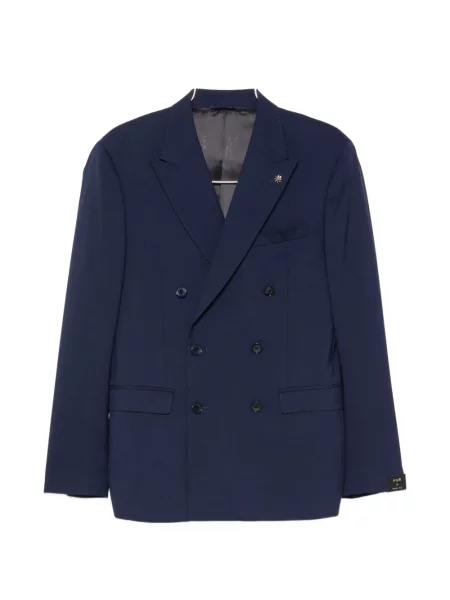 Costum Manuel Ritz cu două rânduri de nasturi albastru