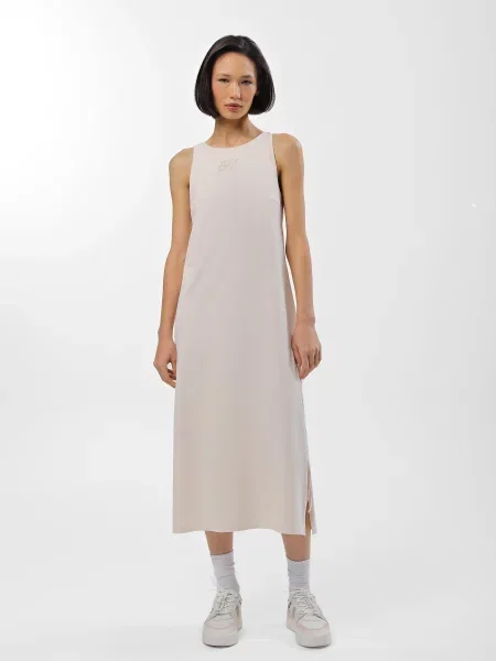 Сукня міді бежевий