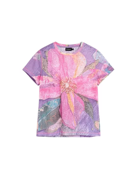 Desigual Tricou lila / mai multe culori
