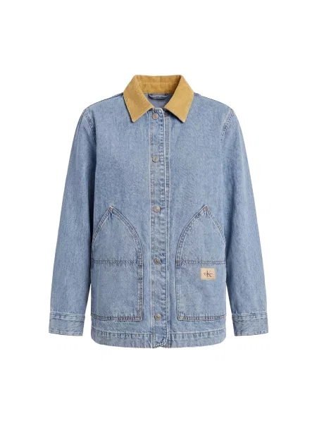 Calvin Klein Jeans Geacă de primăvară-toamnă denim albastru