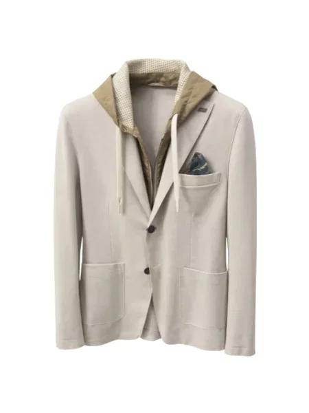 Marynarka Bob z kapturem beżowa