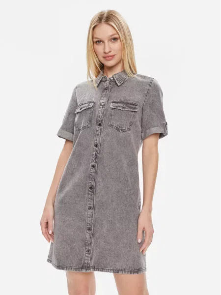 Vero Moda Sukienka jeansowa Jennie szary
