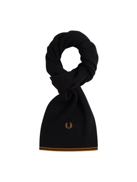 Fred Perry szalik z wełną czarna