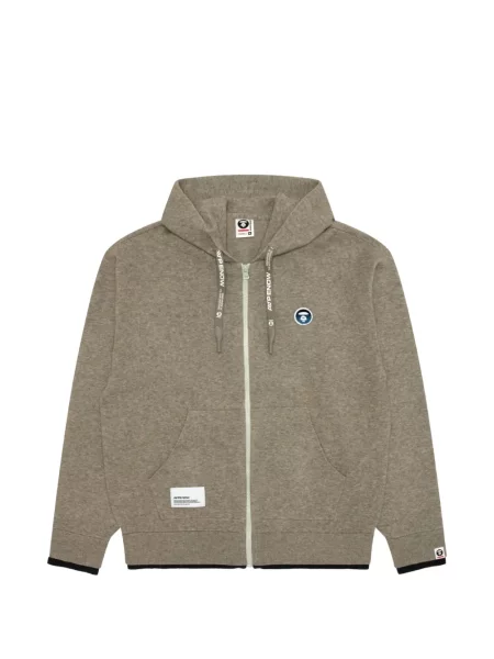 Hanorac cu glugă Aape By A Bathing Ape cu autograf gri