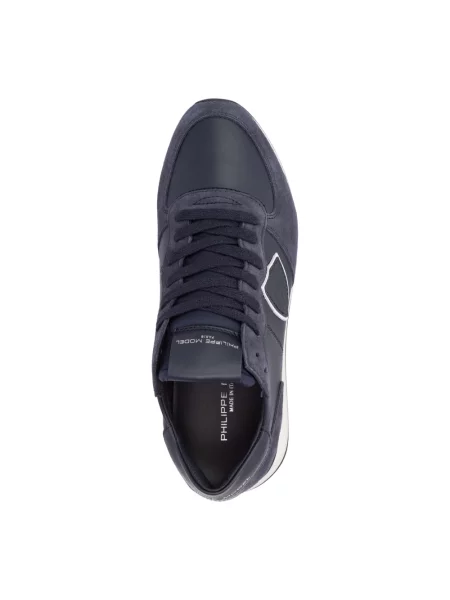 Buty do biegania Philippe Model zamszowe do biegania niebieskie