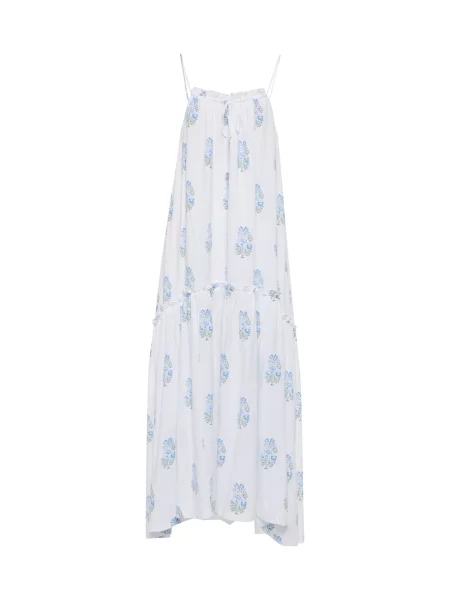 Rochie maxi Heidi Klein cu model floral de costum alb